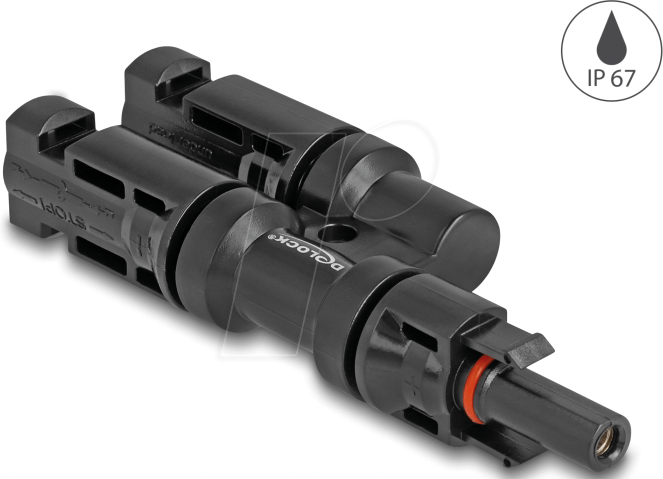 DELOCK 60023 - DL4 Solar Konnektor 1 x Buchse zu 2 x Stecker