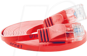 Thumbnail - SLIM U6 2 RT - Cat.6 SLIM-Patchkabel, U/UTP, 2 m, rot