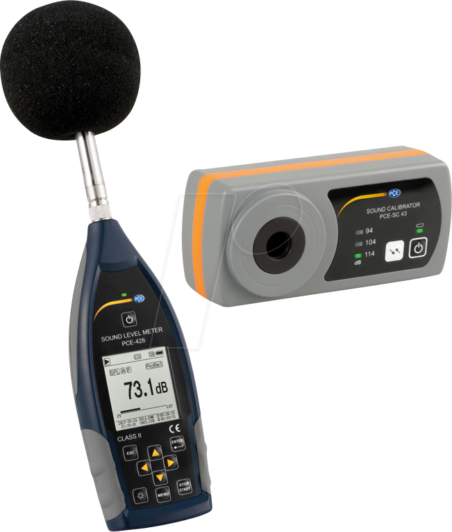 PCE 428-KIT-N - Schallpegelmeter PCE-428 + Kalibrator PCE-SC 43