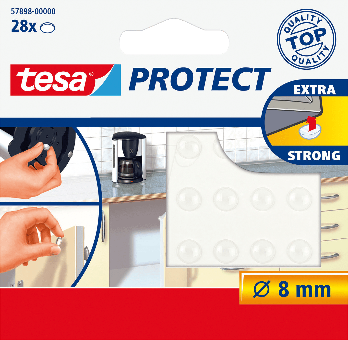 TESA 57898 - Lärmstopper tesa Protect®, transparent, 28 Stück