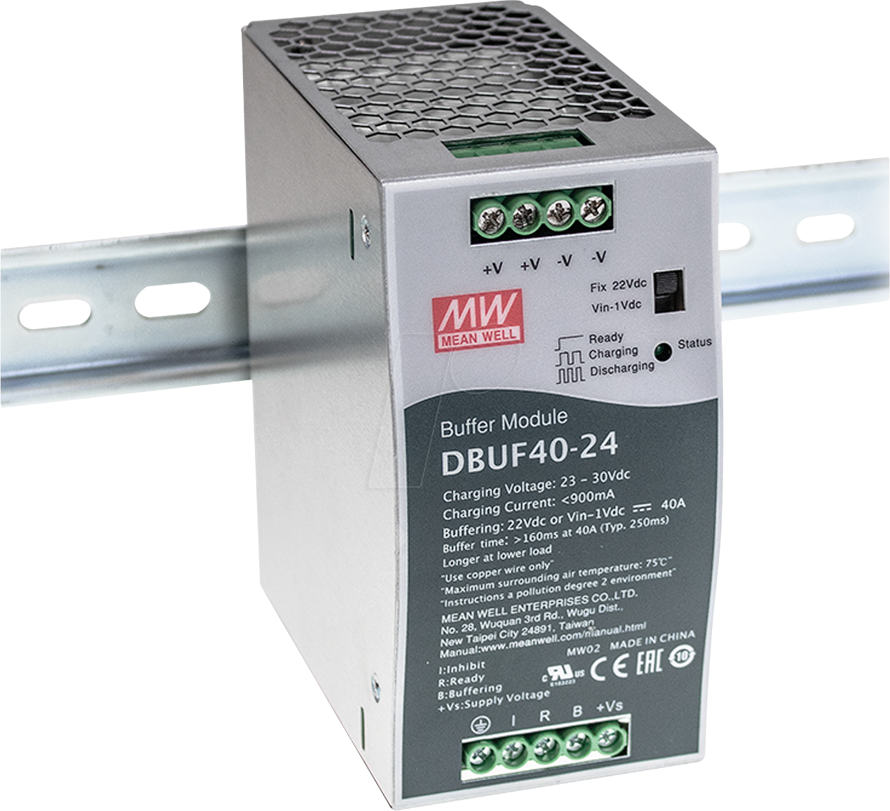 MW DBUF40-24 - Puffermodul, Hutschiene, 24 V, 40 A