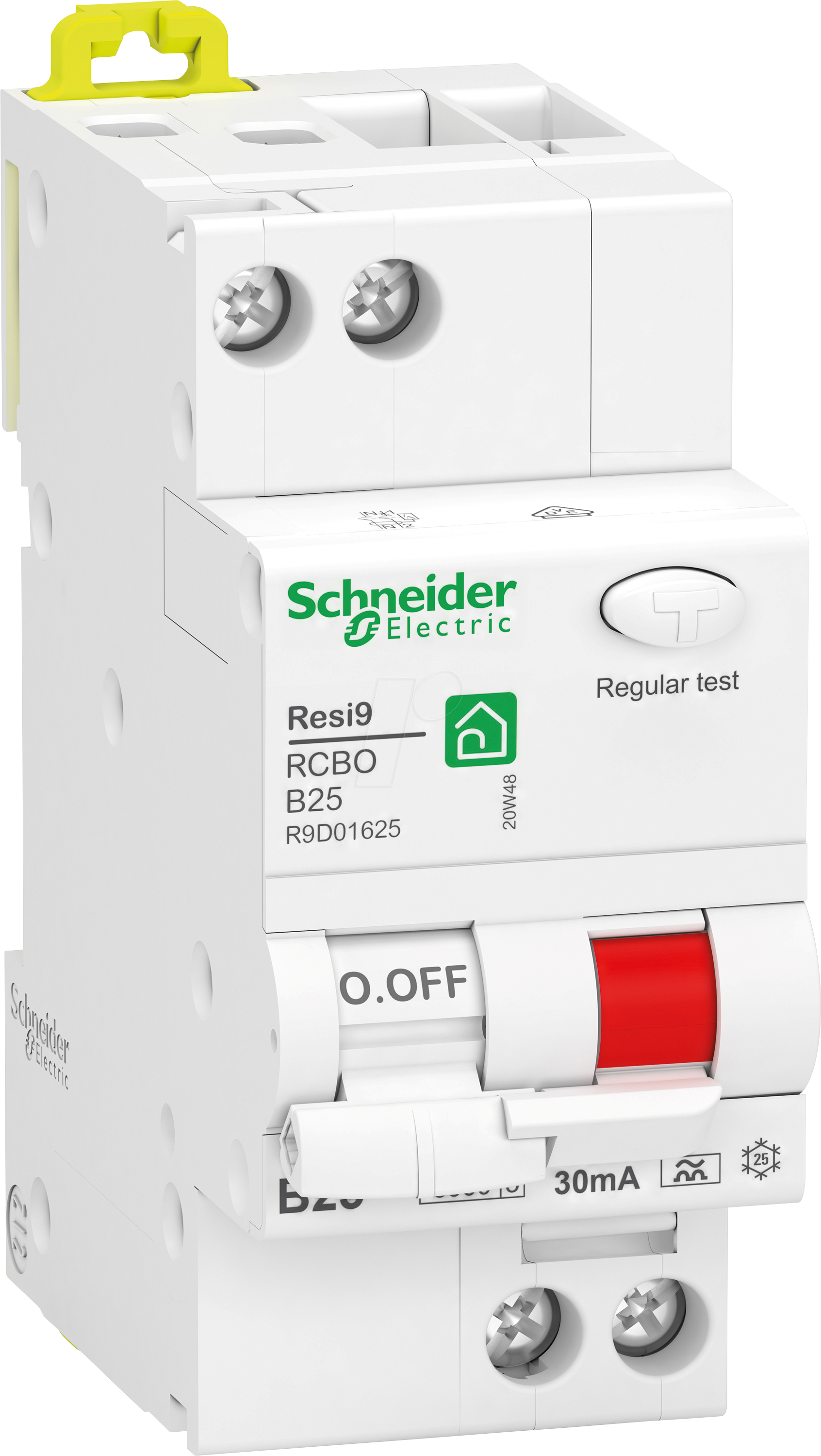 R9D01625 - FI/LS-Schalter Resi9 1P+N, 25A, B-Char., 30mA, Typ A, 6kA