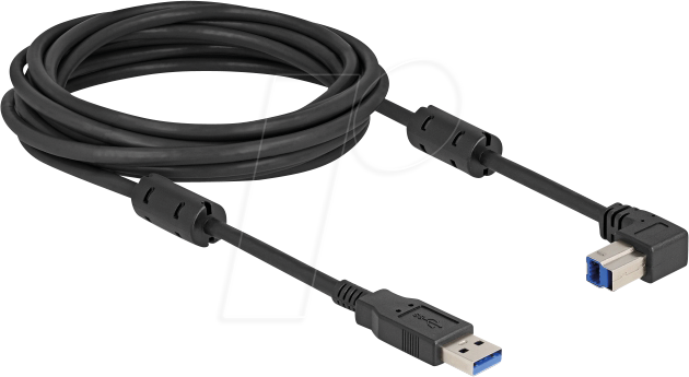 DELOCK 81115 - USB 5 Gb/s Kabel, A Stecker auf B Stecker, 90° unten, 5 m