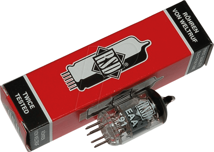 TUBE EAA91 - Elektronenröhre, Gleichrichterröhre, Miniatur, 7-pol, 6,3 V