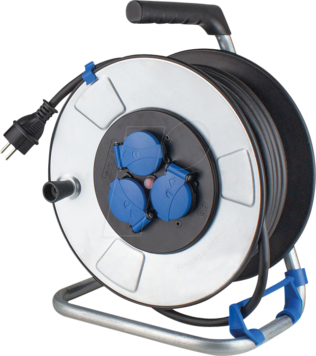 AS-SCHWABE 10313 - IronCoat Kabeltrommel mit Gummileitung, 25 m