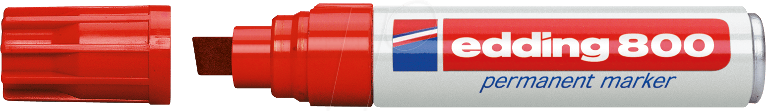 EDDING 800RT - Permanent Marker, 4,00 - 12,00 mm, rot