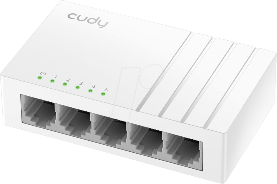 Thumbnail - CUDY FS105D - Switch, 5-Port, Fast Ethernet