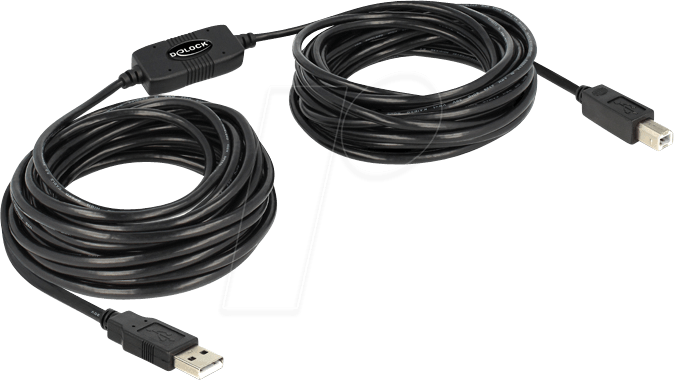 DELOCK 82915 - USB 2.0 Kabel A Stecker auf B Stecker 11 m