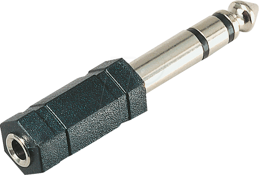 HA 37 - 6,3 mm Stereo Klinken Stecker auf 3,5 mm Stereo Klinken Buchse