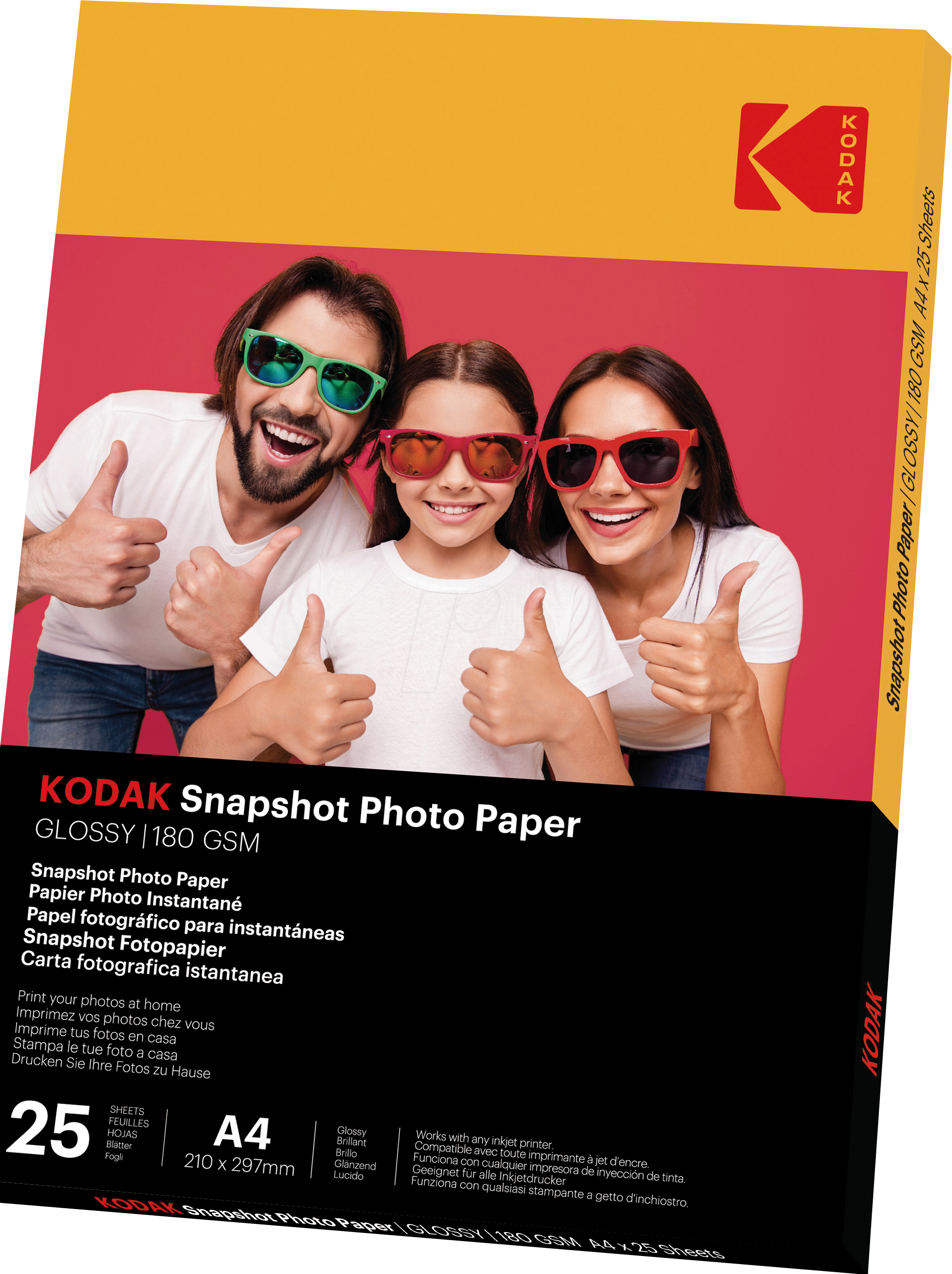 KODAK 3510812 - Fotopapier, DIN A4, glänzend, 25 Blatt