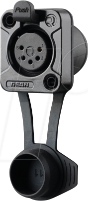 REAN RRX5F-Z - XLR-Chassisbuchse, 5-pol, IP65