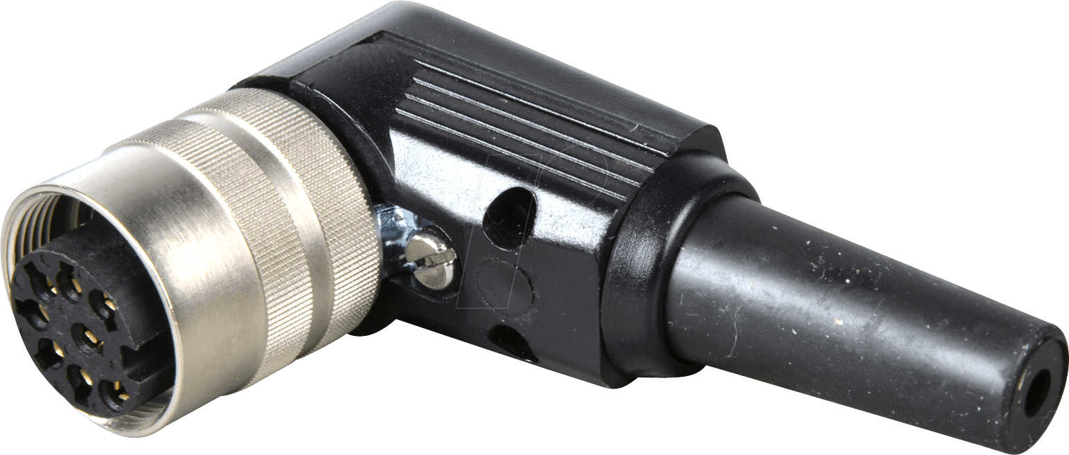 LUM WKV 80 - Kupplung,Rundsteckv.,gewinkelt,IP 40, 8-polig