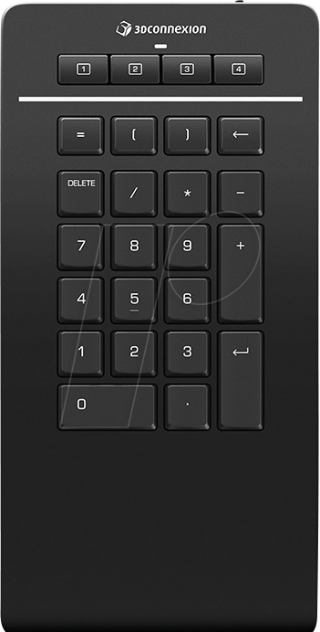 3DX NUM 700105 - Nummernblock, USB, 3D, Numpad Pro, schwarz