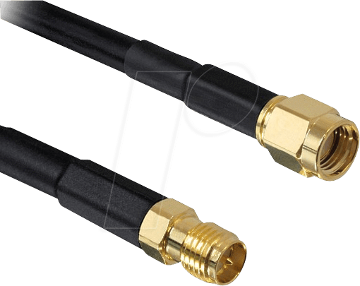 DELOCK 88430 - WLAN Kabel, SMA Reverse Stecker, SMA Reverse Kupplung