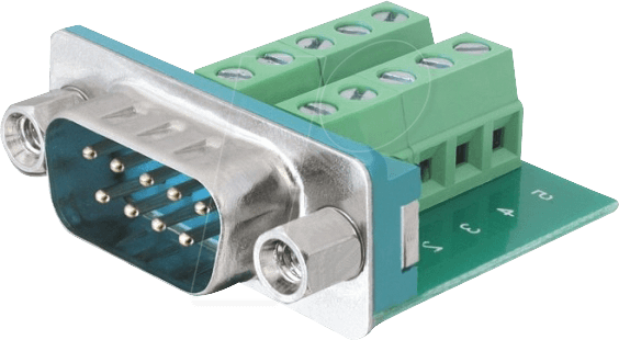 DELOCK 65269 - Sub-D 9 Pin Stecker > Terminalblock 10 Pin