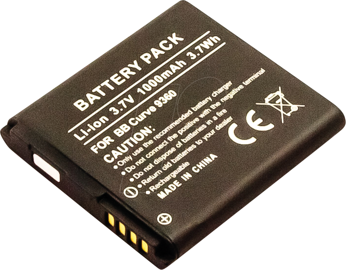 AKKU 30524 - Smartphone-Akku für BlackBerry-Geräte, Li-Ion, 1000 mAh