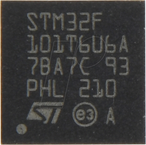 STM32F101T6U6A - Mikrocontroller, Cortex M3, 36MHz,16KB Flash,4KB RAM,UFQFPN-36