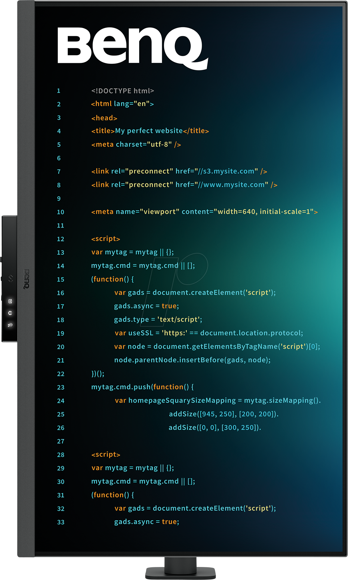 BENQ RD320UA - 81cm Monitor, 2160p, 60 Hz, Lautsprecher, Pivot