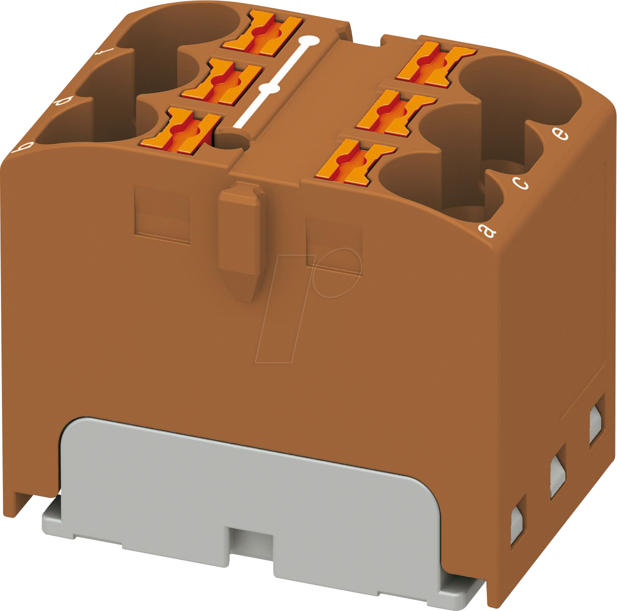 PHOE 3273800 - Verteilerblock PTFIX, 6X4, braun
