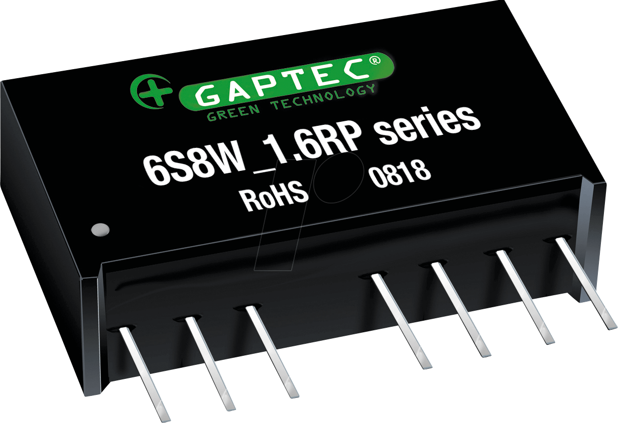 6S8W_1212S1.6RP - DC/DC-Wandler, 6 W, 12 V, SIL 8