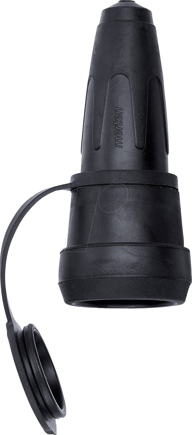 ME 172993 - Merten Vollgummikupplung mit Schnappkragen und Klappdeckel, IP44