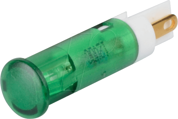 APM QS61 G12 - LED-Signalleuchte, grün, 12 V, Ø 6 mm, rund, FASTON