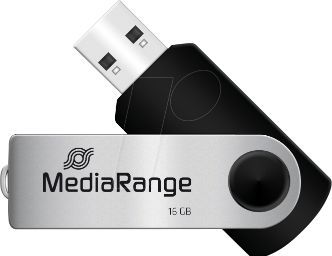 MR 910-3 - USB-Stick, USB 2.0, 16 GB, Swivel, 3er-Pack