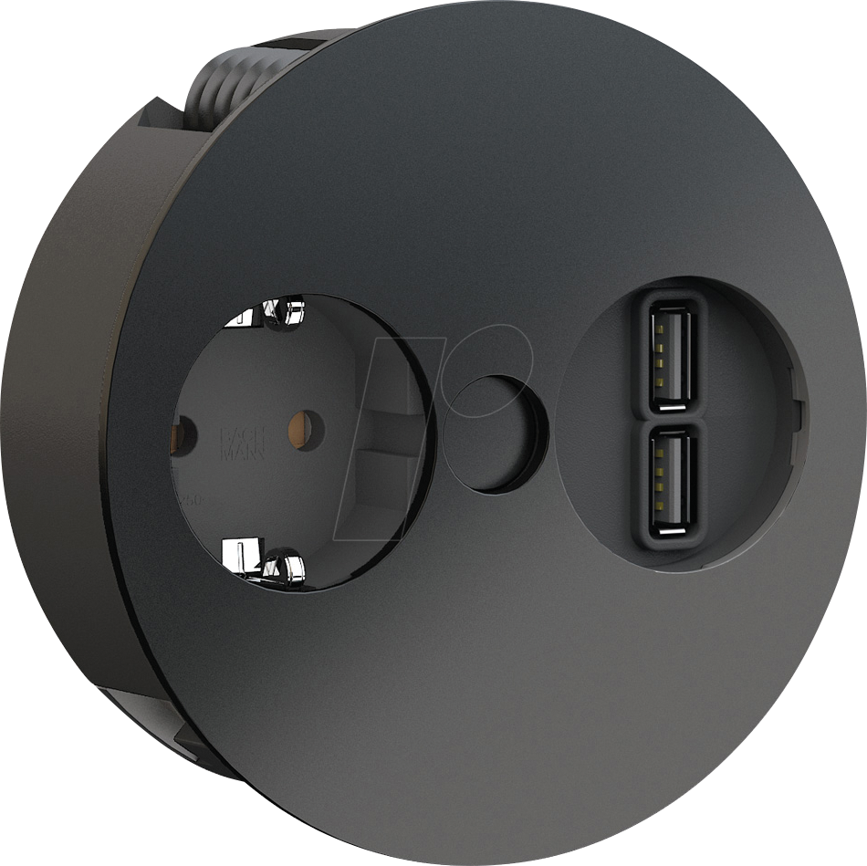 BACH 931.131 - TWIST Steckdoseneinheit, 1-fach, USB A/A 15W