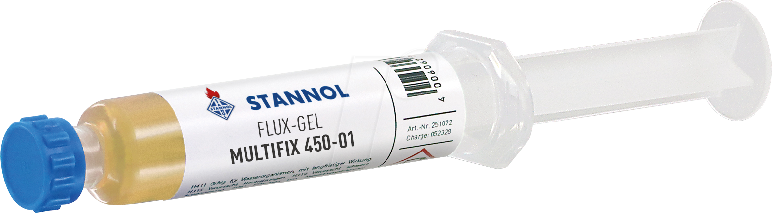 STANNOL 251072 - Flussmittelgel, Multifix 450-01, No-Clean, 5 ccm