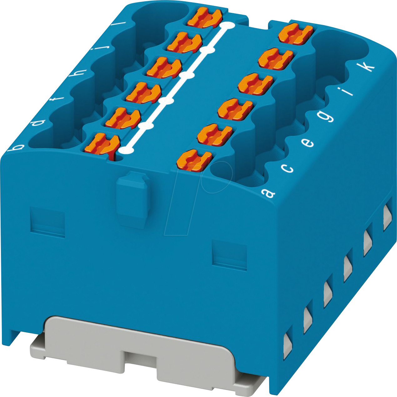 PHOE 3002763 - Verteilerblock PTFIX, 12x1,5, blau