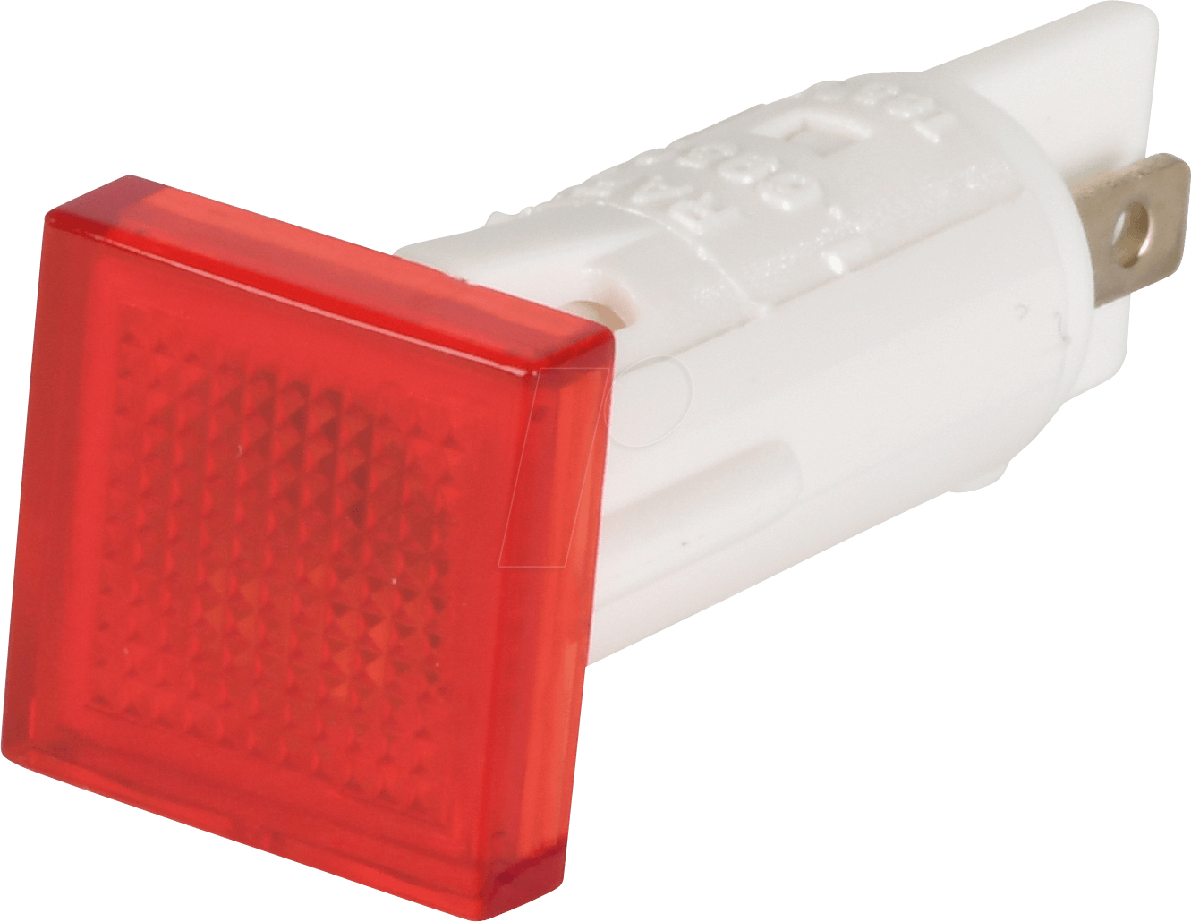 Thumbnail - RAFI 125.1301 - Signalleuchte, rot, 28 V, Ø 10 mm, Quadrat, FASTON