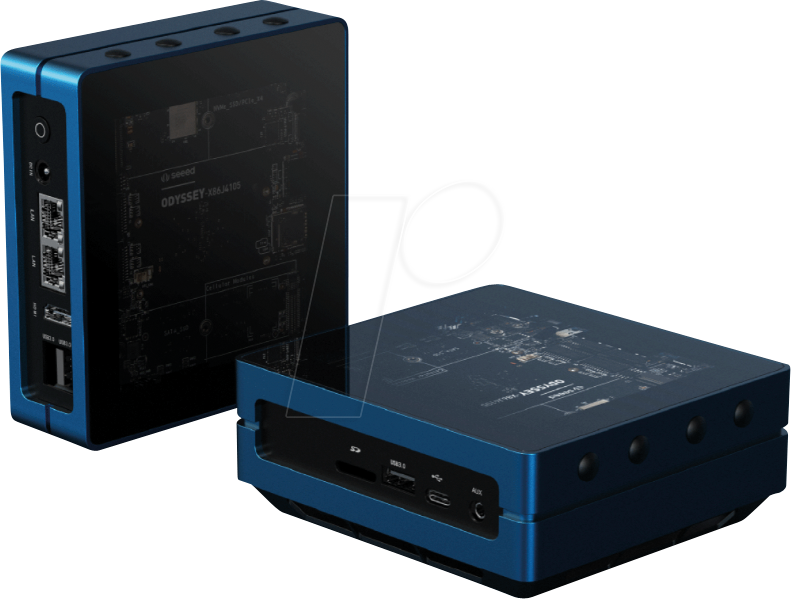 JETSON NANO CAS3 - Gehäuse für Jetson Nano, blau eloxiert