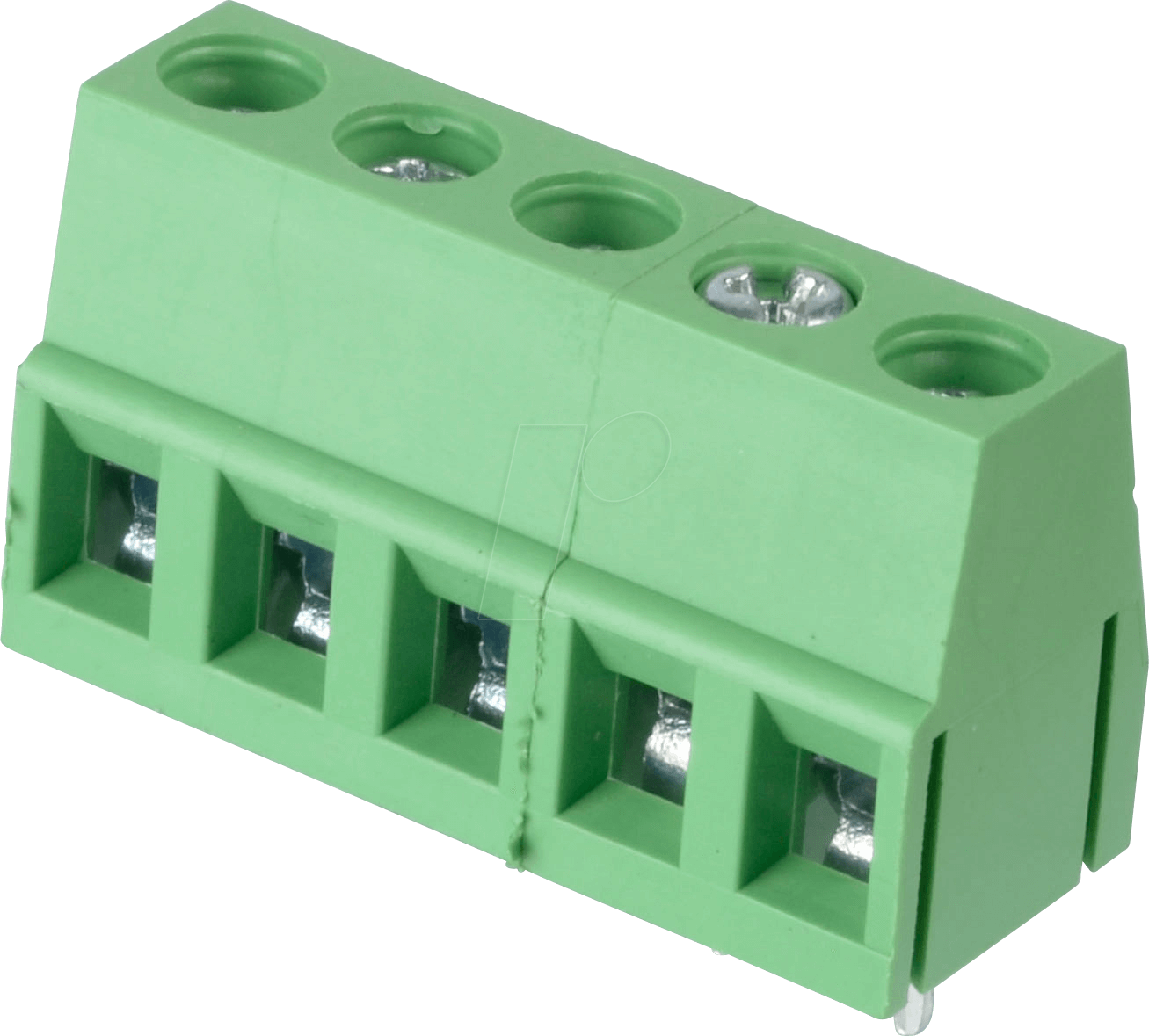 CTB0102-5 - Lötbare Schraubklemme - 5-pol, RM 5 mm, 90°