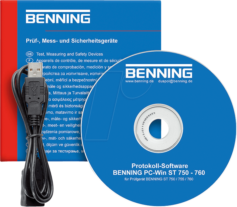 Thumbnail - BENNING 047002 - PC-Software Benning PC-WIN ST 750-760