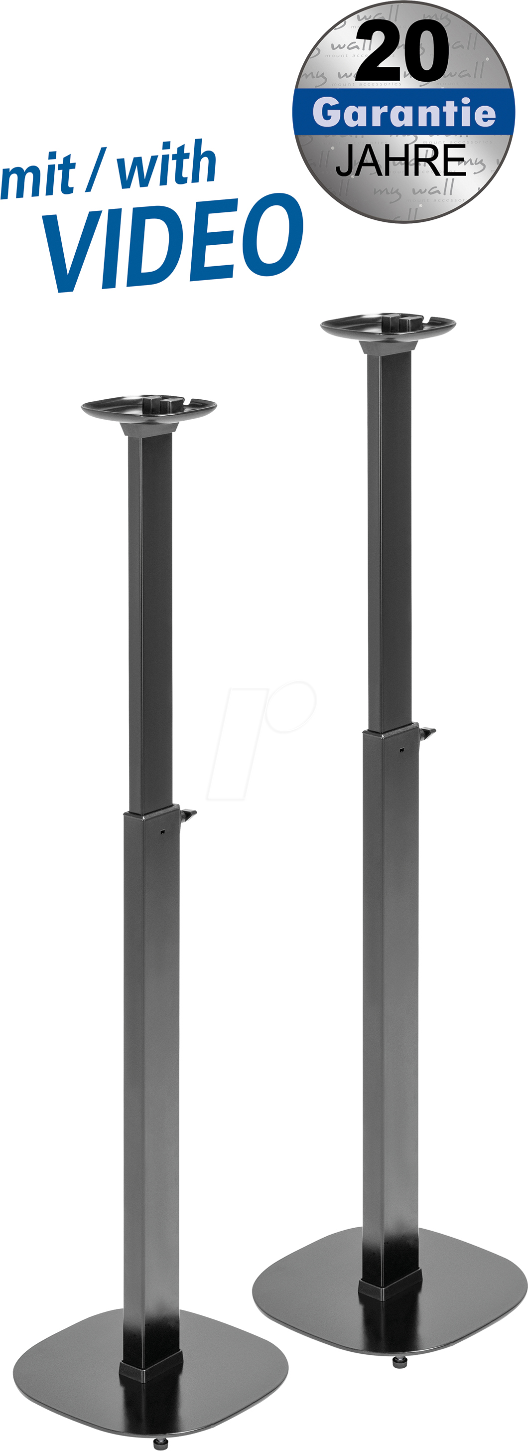 MYW HS24L - Lautsprecherständer, SONOS ONE & ONE SL, schwarz