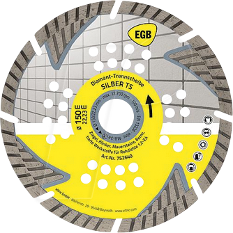 EGB 752640 - Diamant-Trennscheibe 150 mm ''Silber TS''