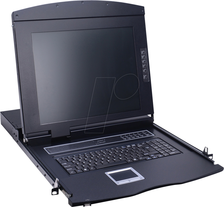 VALUE 26990121 - 19 Zoll KVM Konsole, 17'' TFT mit Tastatur DE