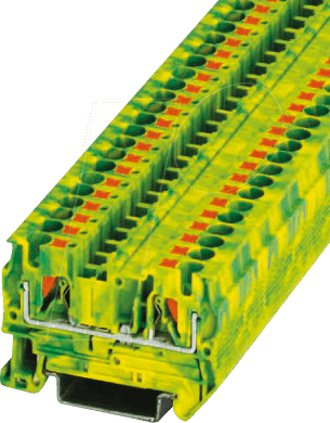 PT 4 PE - Durchgangsklemme, PT 4 grün-gelb