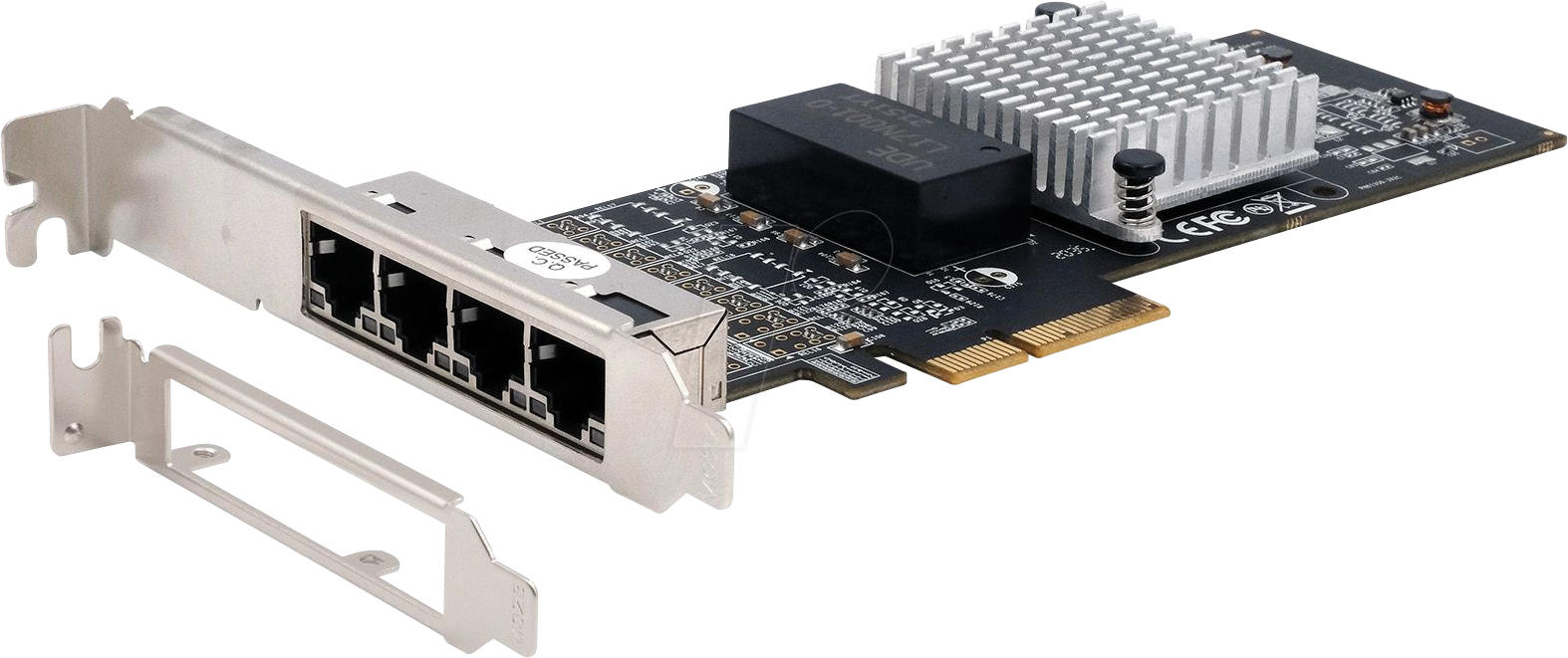 EXSYS EX-60204 - Netzwerkkarte, PCIe, Gigabit Ethernet, 4x RJ45