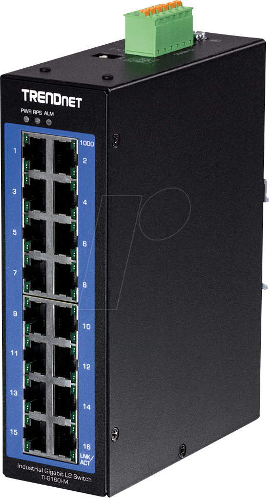 TRN TI-G160I-M - Switch, 16-Port, Gigabit Ethernet