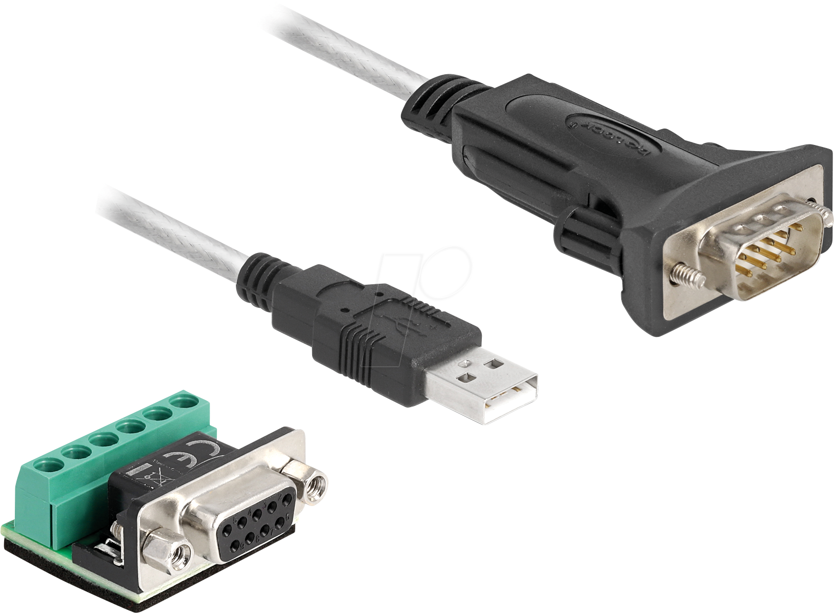 DELOCK 64267 - Adapterkabel USB-A > RS-422/485 + Terminalblock, 0,5 m