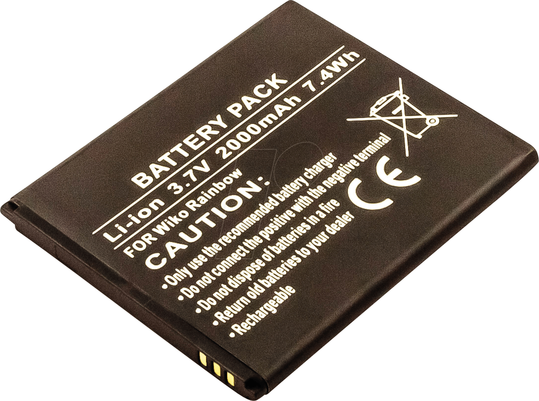AKKU 10268 - Smartphone-Akku für Wiko-Geräte, Li-Ion, 2000 mAh