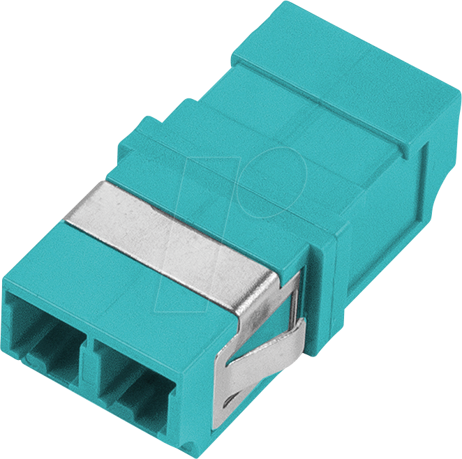 TTL 62155D-K-AQ - LWL Adapter, LC Duplex / LC Duplex, OM3, aqua