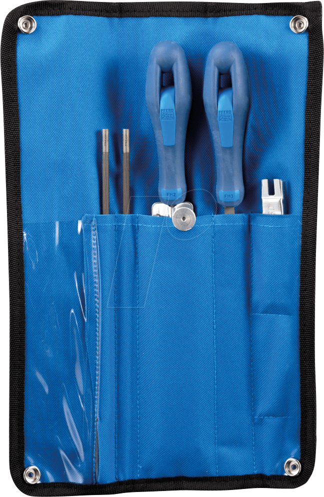 PFERD 11099148 - Kettensägenschärf-Set 4,8 mm 3/16'' in Rolltasche