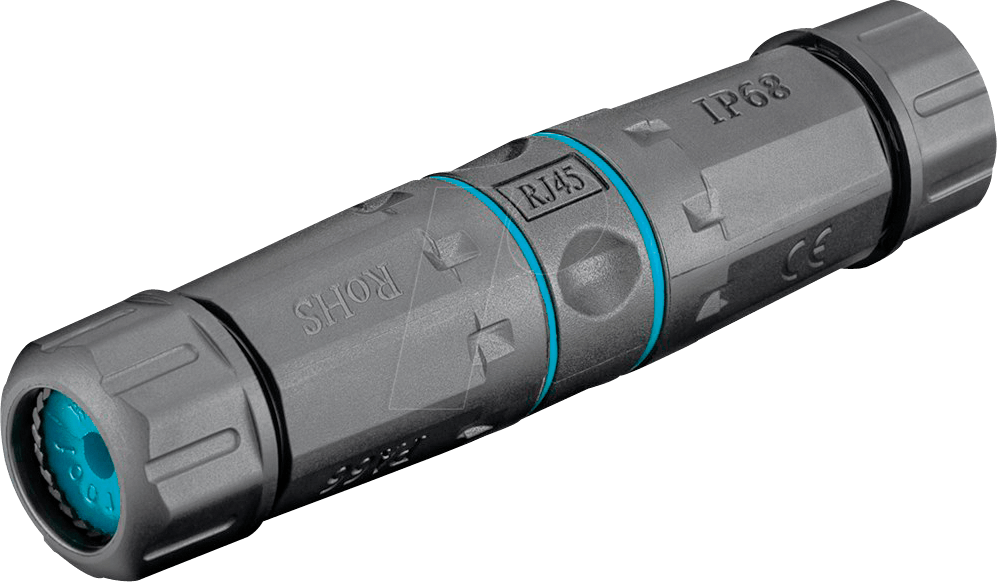 GOOBAY 44416 - Outdoor (IP68) Netzwerkkabel-Verbinder, CAT 6A ungeschirmt