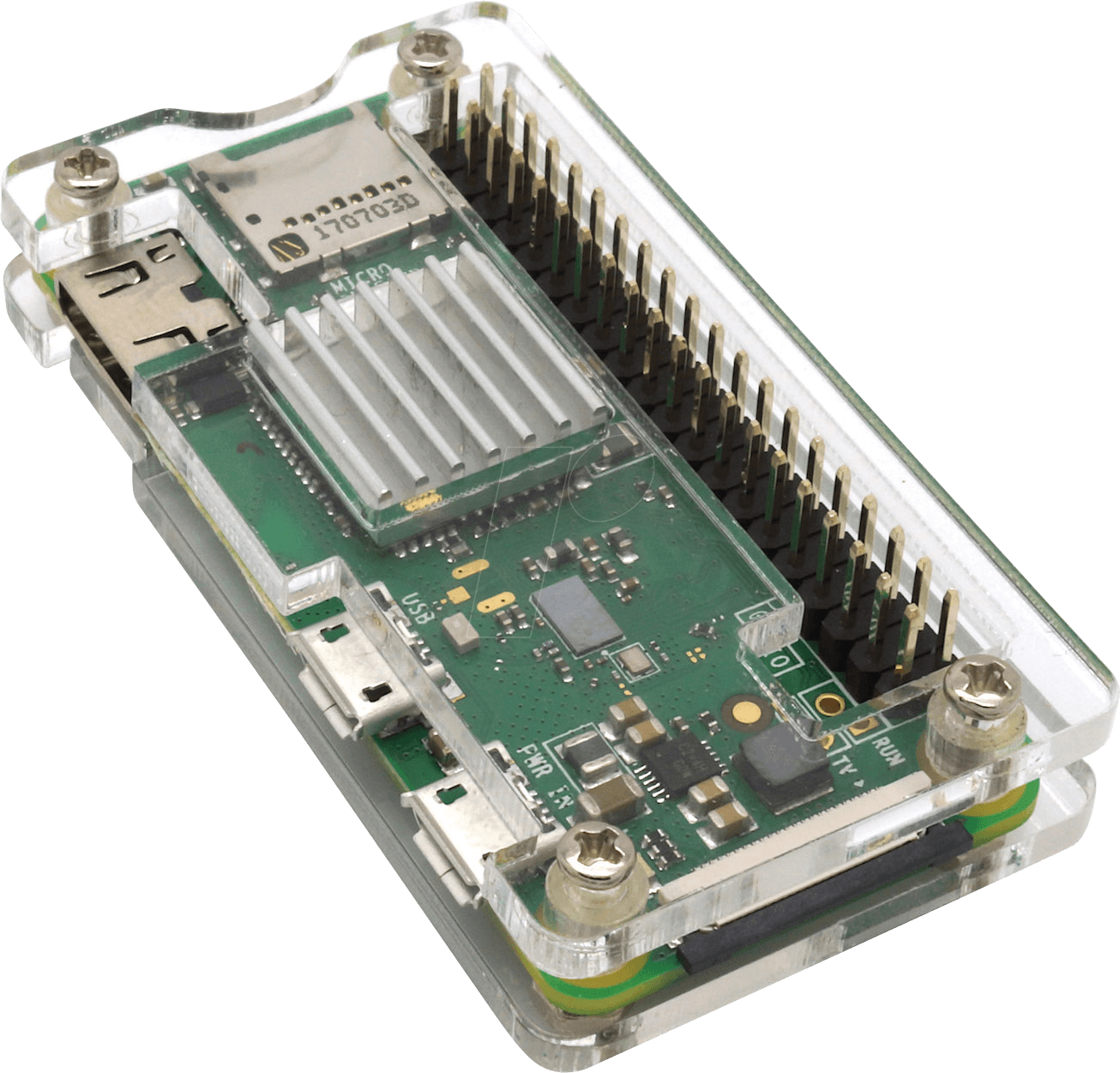 RPIZ CASE TR - Gehäuse für Raspberry Pi Zero, transparent