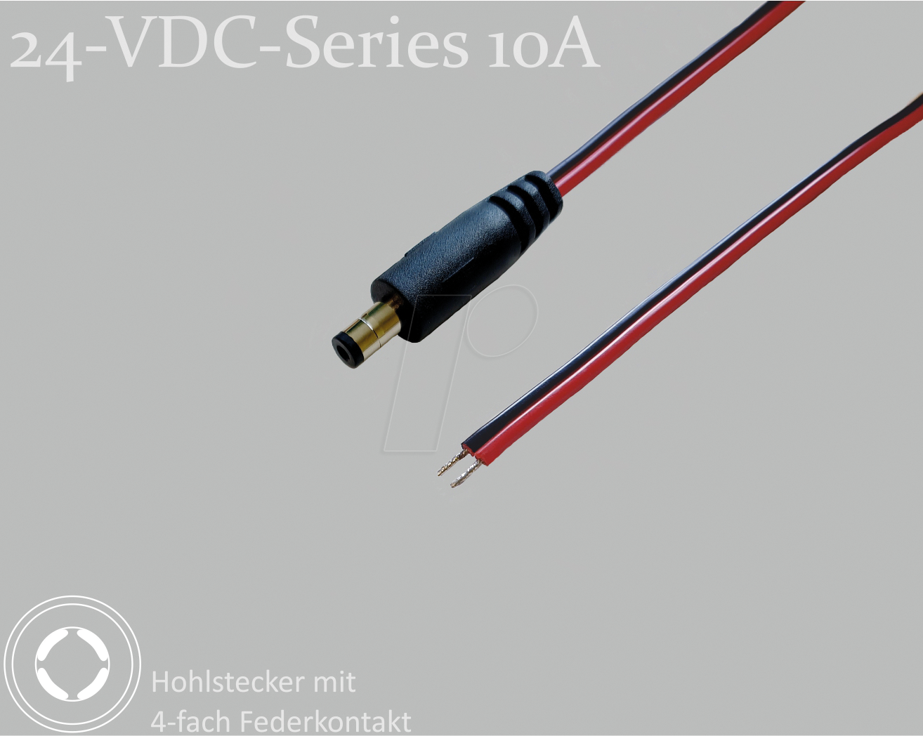 BKL 075900-750 - Adapterkabel, 750 mm, DC-Stecker auf freie Enden
