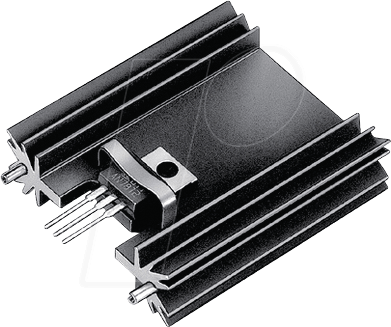 SK 409/25.4 220A - Kühlkörper, 25,4 mm, Alu, 8,2 K/W, SOT-32/TO-220/TO-3P