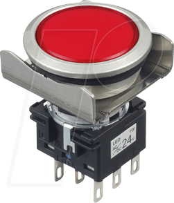 ID LBW6MBM1T6R - Einbautaster LBW, 26 mm , 2 CO