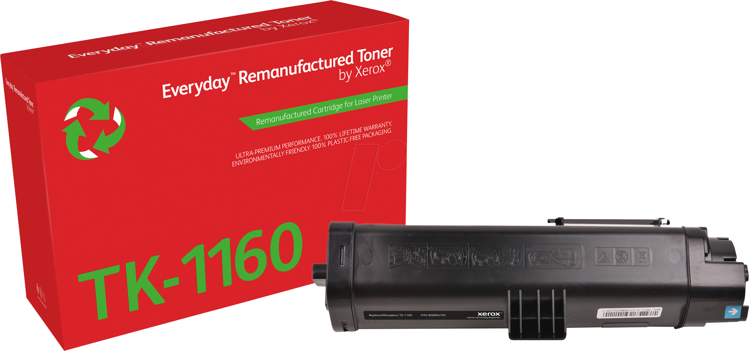 Thumbnail - XEROX 006R04795 - Toner, Kyocera, schwarz, TK-1160, rebuilt